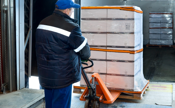 Loading a truck with a small amount of packages